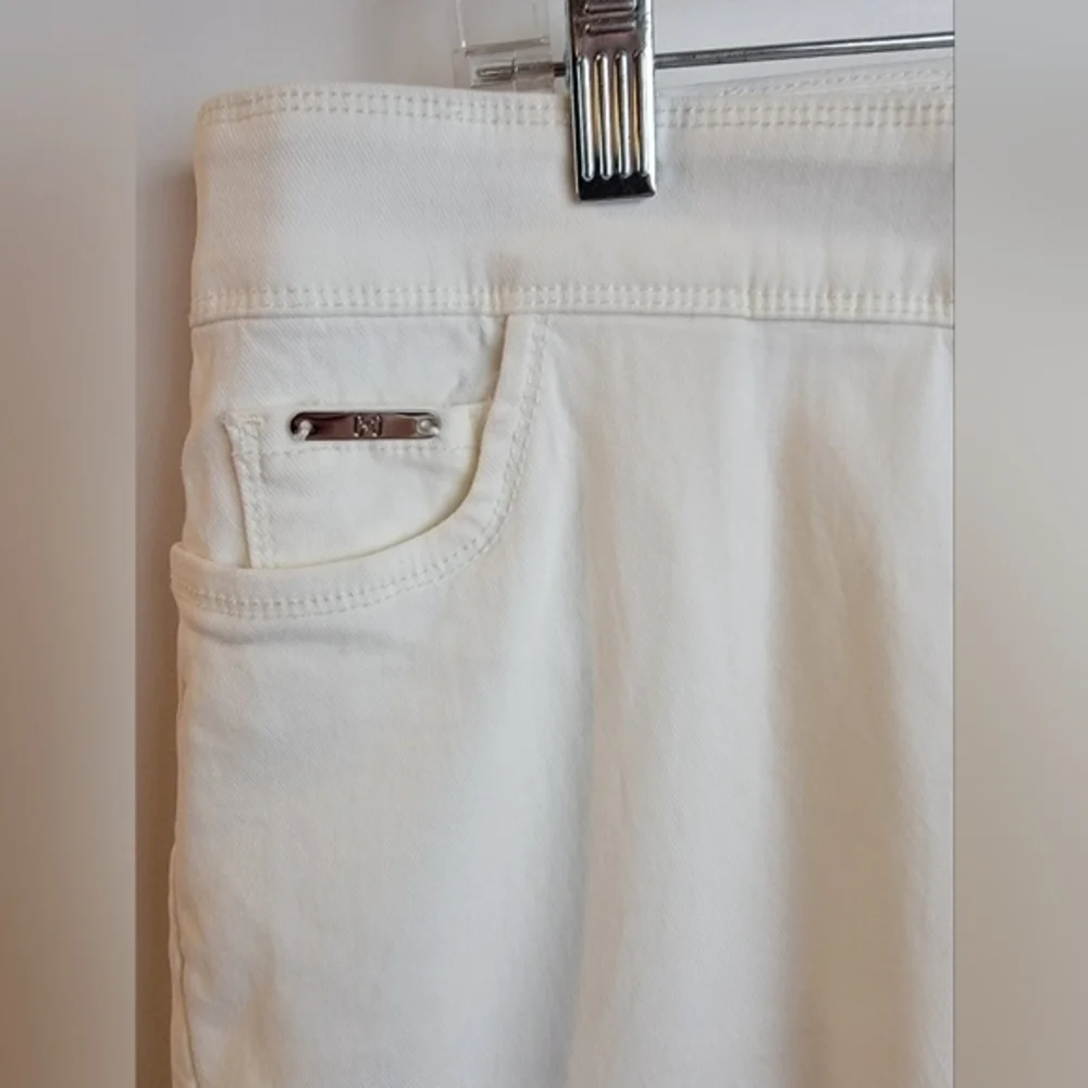 White Elastic Waist Pull-On‎ Skinny pants XL